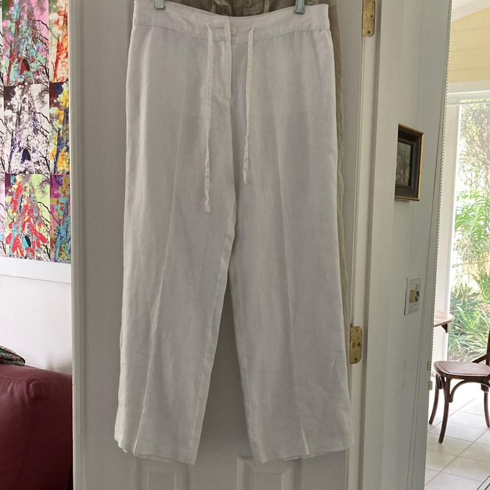 Tommy Bahama White Linen Trousers